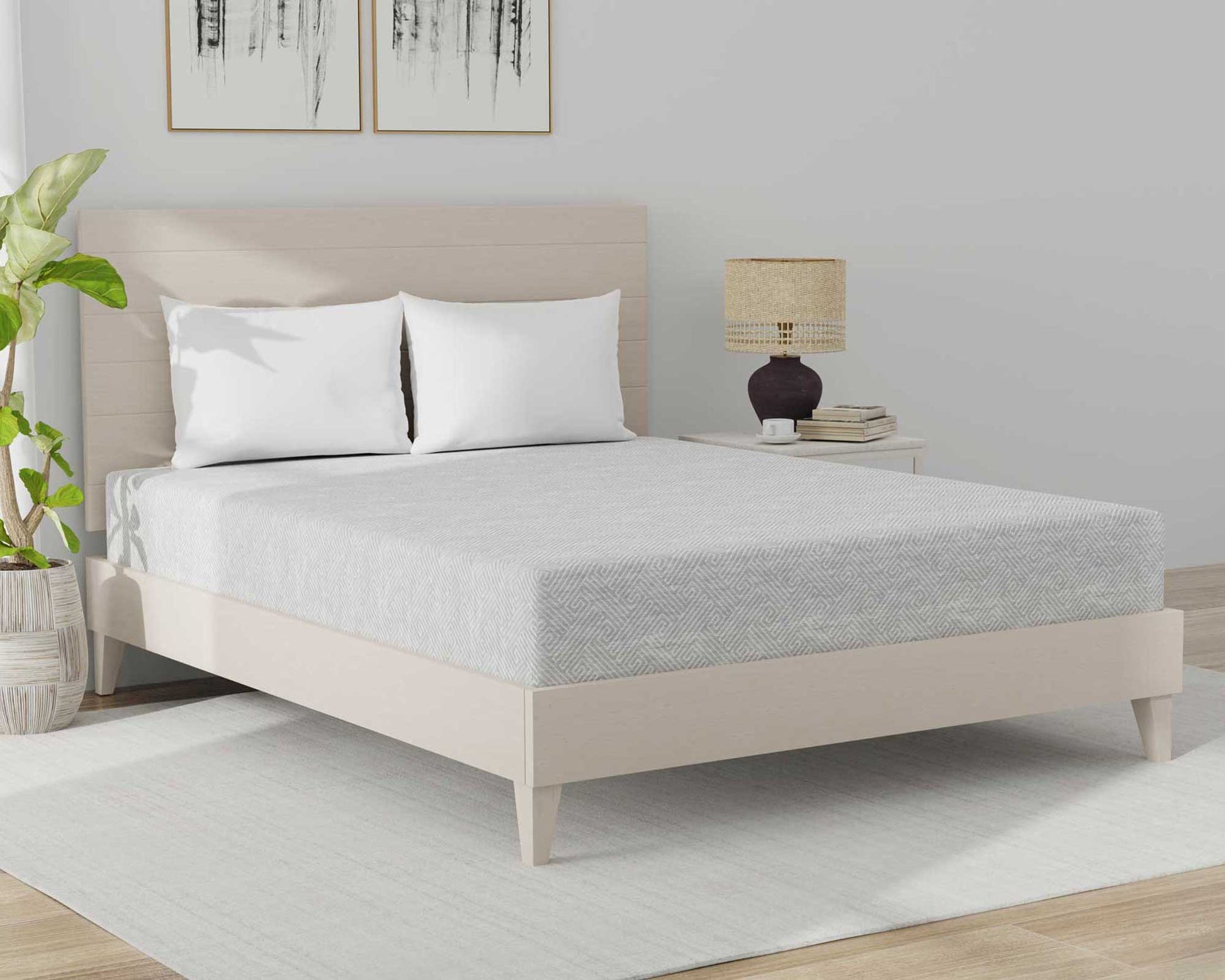 Therapedic 800 Memory Foam Mattress in a room setting