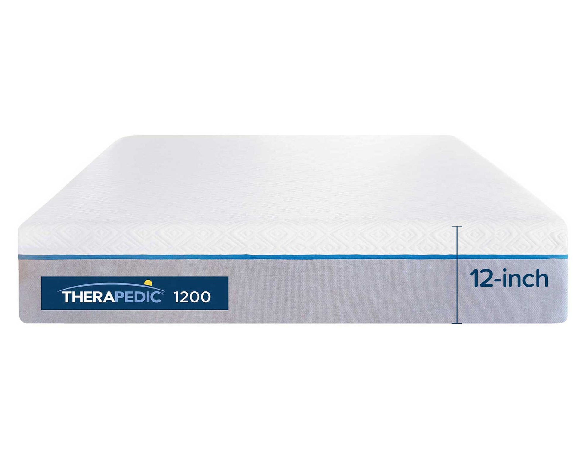 Therapedic 1200 Memory Foam Mattress Isolated - 12" Model