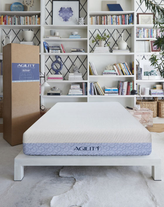 photo of the agility mattress in a room setting