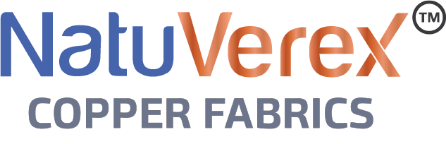The NatuVerex copper fabrics logo