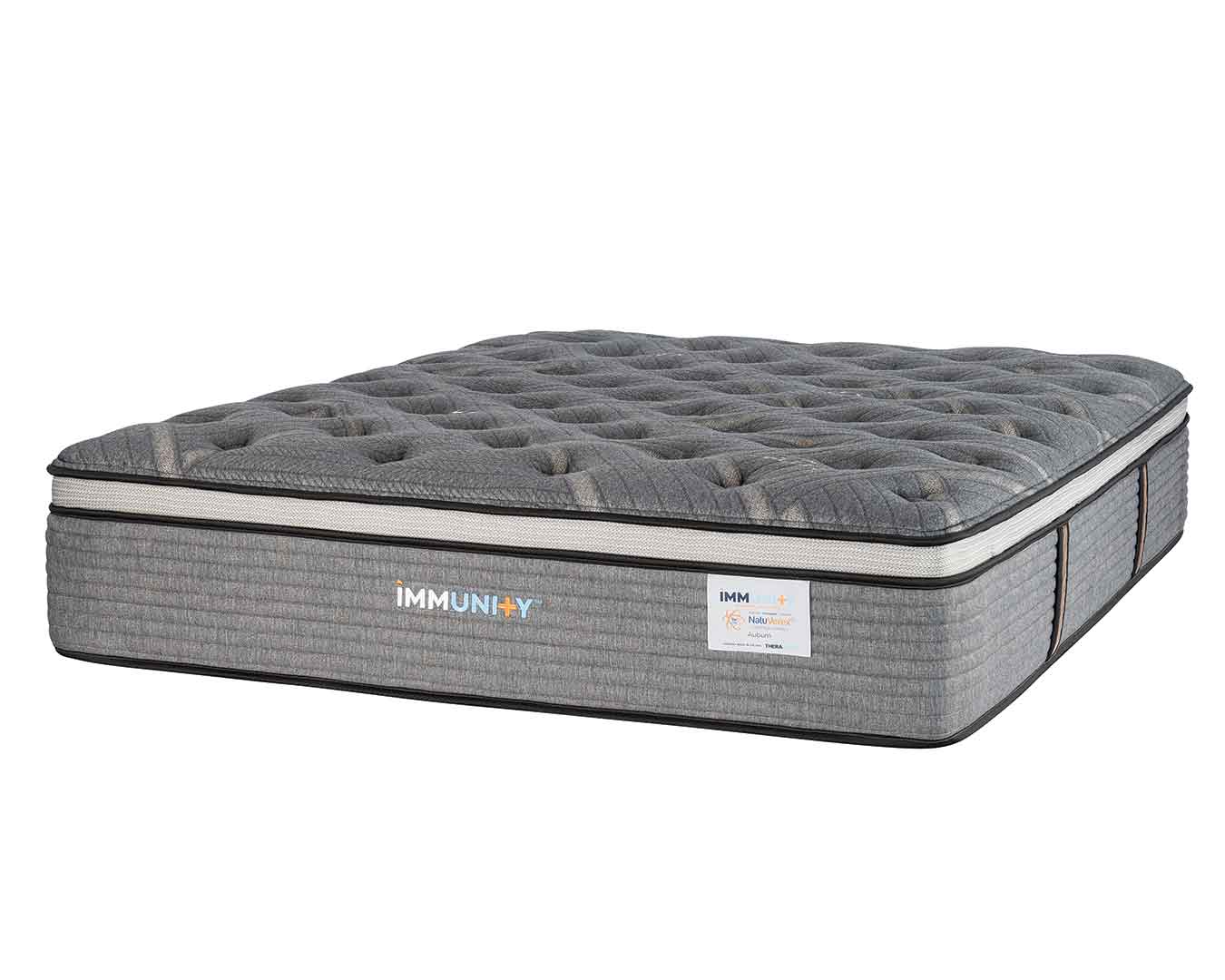 Immunity Auburn copper mattress at an angle with a white background.