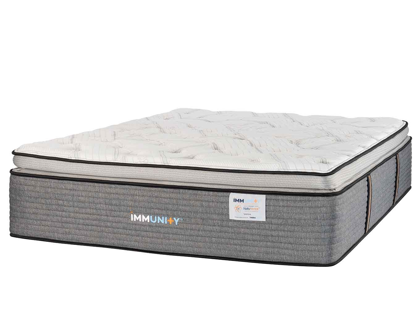 Immunity Sienna copper mattress at an angle with a white background.