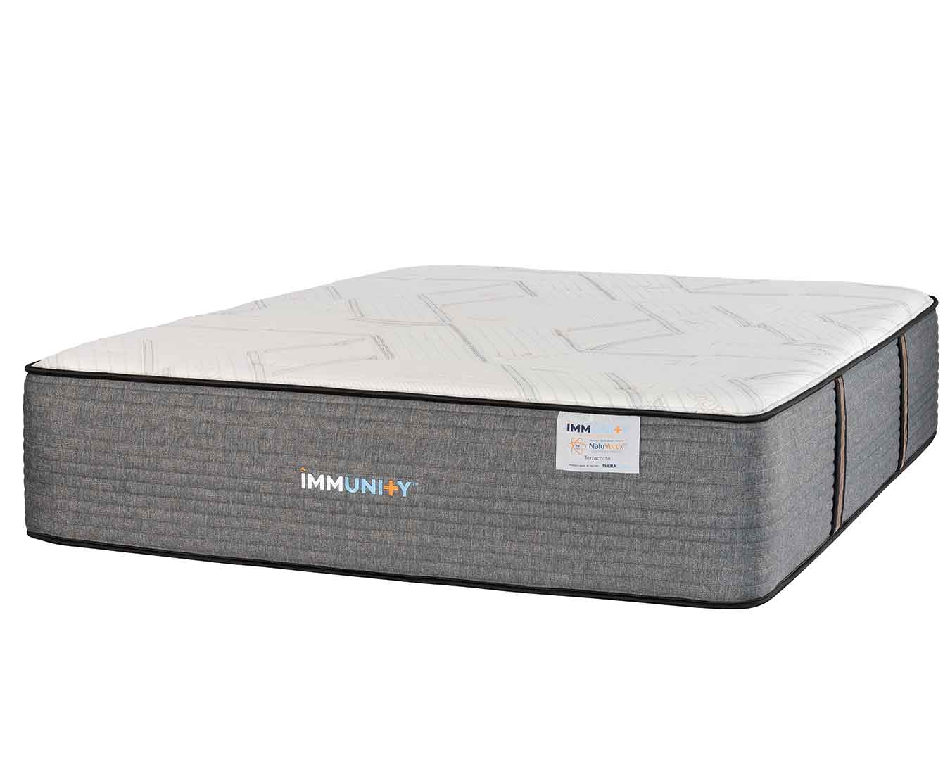 Immunity Terracotta copper mattress at an angle with a white background.
