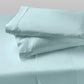 Sheet set with two pillows stacked on top of each other in Sterling Green color